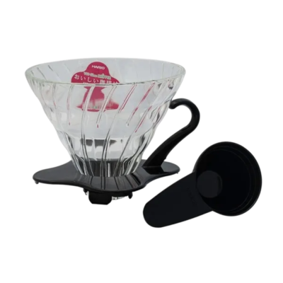 Воронка Hario V60-02 из стекла — простая и эффективная для заваривания кофе.